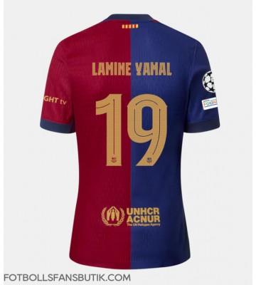 Barcelona Lamine Yamal #19 Replika Hemmatröja 2024-25 Kortärmad